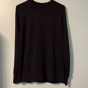 Lululemon black lt/mid weight sweater